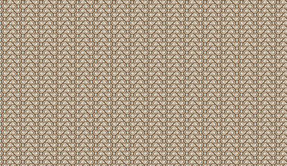 Poster - Seamless decorative vector background with repeated spiral shapes forming an elegant and sophisticated design