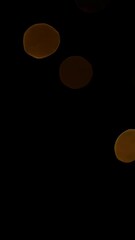 Poster - Glowing bokeh lights spiraling in darkness creating a magical ambiance