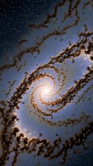 Wall Mural - spiraling cosmic galaxy: dramatic rotation and celestial movement in deep space