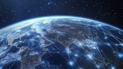 Poster - Global network of interconnected communication systems.