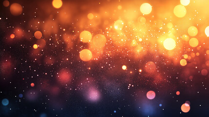Poster - Background of fiber optics with glowing light spots, visualizing fast internet and network communication