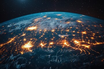 Poster - Exploring the brightness of urban areas across the Earth from space at night