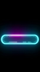 Poster - Futuristic neon light animation loop with vibrant color transitions