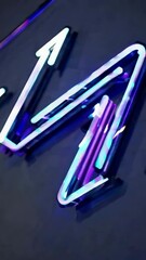 Poster - Vibrant neon light animation with pulsating colors