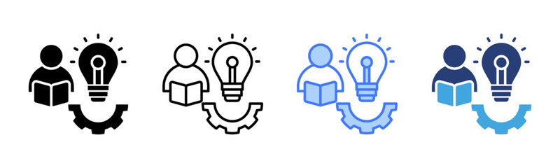 Poster - Learning icon sheet multiple style collection