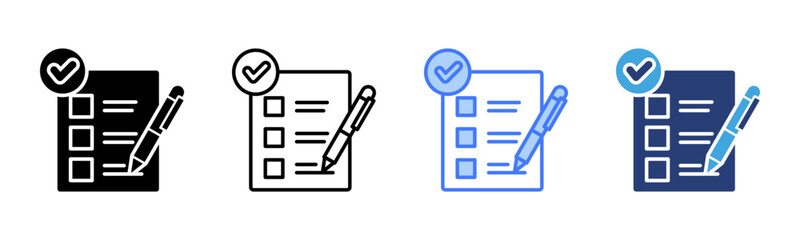 Poster - Criteria icon sheet multiple style collection
