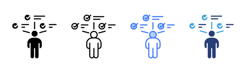 Poster - Proficiency icon sheet multiple style collection