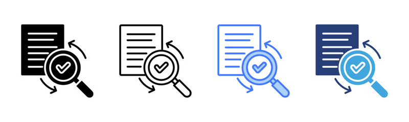 Poster - Evaluation icon sheet multiple style collection