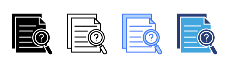 Poster - Scrutiny icon sheet multiple style collection