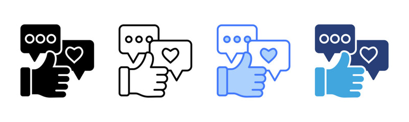 Poster - Feedback icon sheet multiple style collection