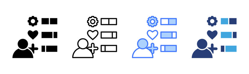 Poster - Soft Skills icon sheet multiple style collection