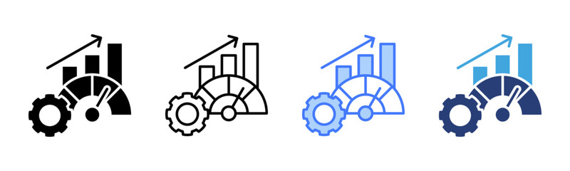 Poster - Performance Metrics icon sheet multiple style collection