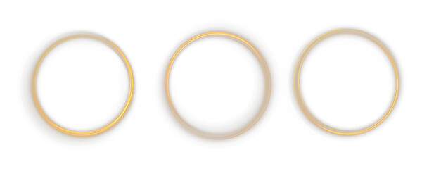 Wall Mural - sparkling stardust ring forms abstract celestial energy frame. vector gold line flows dynamically li