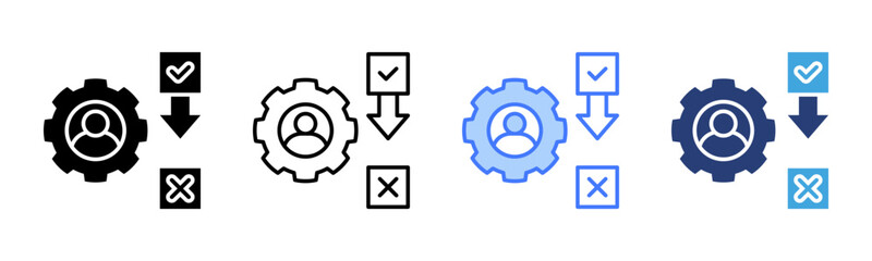 Poster - Refinement icon sheet multiple style collection