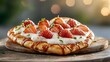 © Argan - Strawberry pizza with caramel sauce