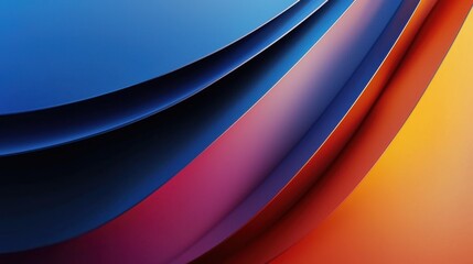 Poster - A colorful, abstract design with a blue, red, and yellow stripe