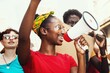 © Rawpixel.com - Smiling African American woman holds a megaphone, leading a diverse group of protesters. Smiling woman with the megaphone is energetic and vocal in protest, Group of diverse people united in protest.
