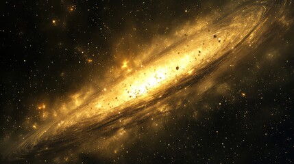 Wall Mural - galactic collision space image
