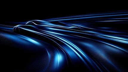 Wall Mural - vector carbon fiber background with glossy black texture and soft shadows made with generative ai te