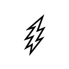 Poster - Icon representing a lightning bolt in a vector illustration style, showcasing energy and power in a simple design