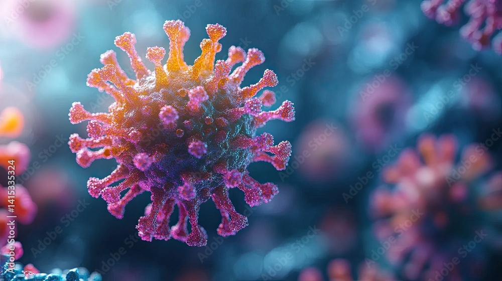 Virus Microscope View Microscopic View of a Virus: A Detailed Exploration of Cellular ...