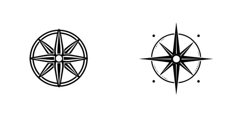 Poster - vector illustration of a compass with intricate designs for navigation and adventure themes