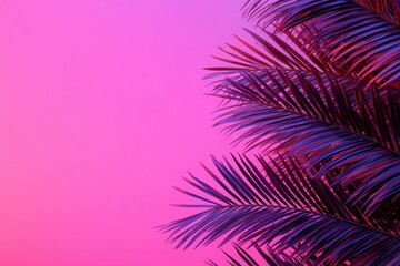 Wall Mural - tropical leaves vibrant colors