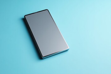 Poster - sleek and detailed 3d model of modern gadget centered on smooth solid color backdrop