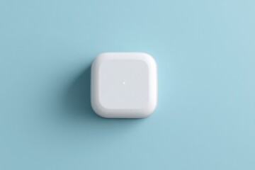 Poster - sleek and detailed 3d model of modern gadget centered on smooth solid color backdrop
