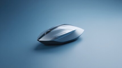 Poster - capture sleek 3d model of futuristic tech gadget elegantly displayed on smooth solid color background