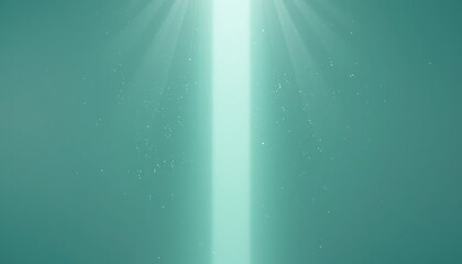 Poster - Radiant light beam illuminating underwater scene ocean depths visual art serene environment abstract perspective ethereal concept for digital art
