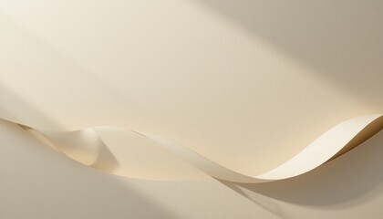 Poster - Creative paper flow abstract design studio setting digital art minimalist environment close-up view visual concept