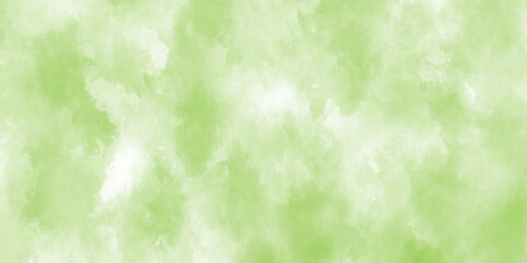Wall Mural - Green paint background. Abstract light green watercolor background. Brush stroked painting. Color splash background design. Watercolor paper texture backdrop with splashes.
