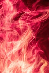 Canvas Print - Abstract Fire Flames in Vibrant Red and Orange Hues with Movement