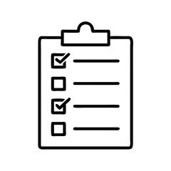 Poster - Checklist task management to do list vector icon symbol for business and project planning app