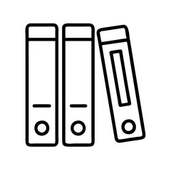 Poster - Three ring binders vector illustration for office supplies stationery and document storage needs