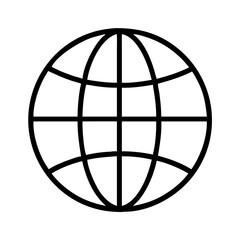 Aufkleber - Globe earth vector icon world map geography global network connection internet worldwide symbol 3d design