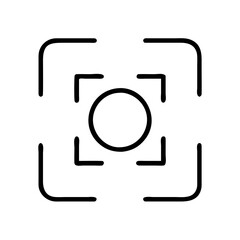 Aufkleber - Focus target camera viewfinder icon photography concept for image capture and framing needs