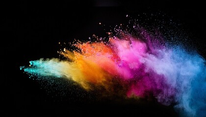 abstract colorful fireworks