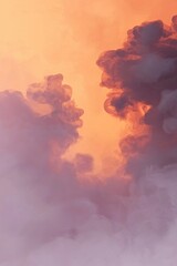 Wall Mural - Abstract Atmosphere with Colorful Smoke and Soft Light Effects