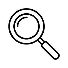 Poster - Magnifying glass icon vector search find zoom tool symbol for web design and mobile apps ui