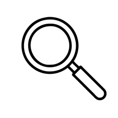 Poster - Magnifying glass icon vector illustration search find zoom tool symbol focus lens explore research