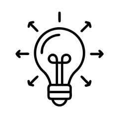 Poster - light bulb idea concept vector illustration for innovation creativity and inspiration design