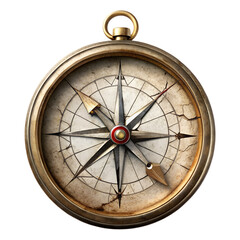 antique compass illustration for navigation exploration discovery and old world aesthetics
