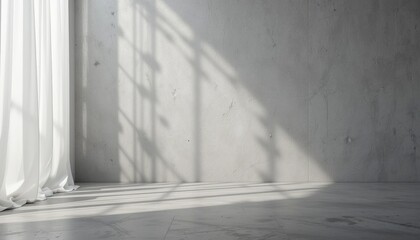 Poster - Captivating light play minimalist studio photography modern design interior shadows aesthetic composition