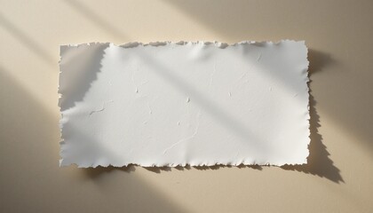 Poster - Creative paper art displaying blank canvas minimalist studio setting photography natural light close-up view conceptual imagination