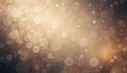 Poster - Enchanting golden bokeh lights dancing in the air studio abstract visuals ethereal atmosphere close-up perspective dreamlike concept