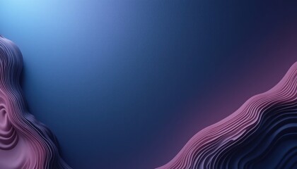 Poster - Dynamic abstract waves in vibrant colors digital art conceptual environment futuristic perspective visual exploration