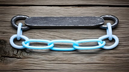 Aufkleber - Artistic chains of light wrapping around objects outdoor photography natural light close-up abstract concept