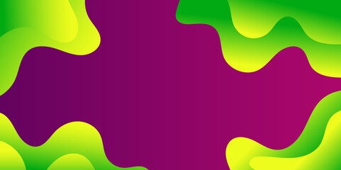 Poster - abstract fluid gradient shapes background vector. liquid background.
